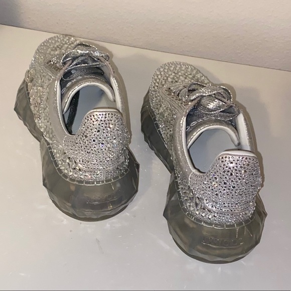 NWOT  Jimmy Choo Swarovski Crystals Tennis Shoe - Picture 8 of 12